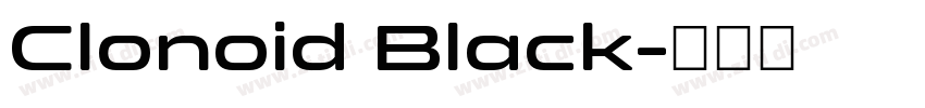 Clonoid Black字体转换